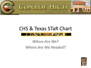 CHS & Texas STaR Chart

     Where Are We?
  Where Are We Headed?
 