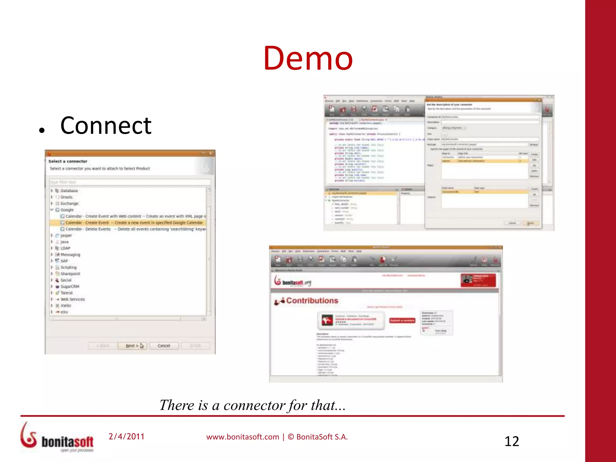 DemoConnectThere is a connector for that...