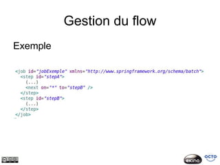Gestion du flow
Exemple
 