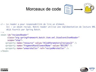 Morceaux de code
 