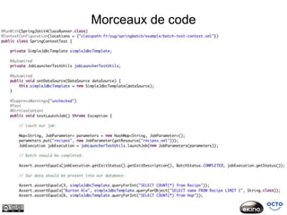 Morceaux de code
 