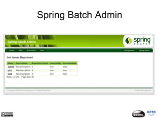 Spring Batch Admin
 
