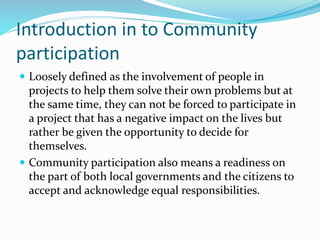 Chtm202 3 community participation | PPTX