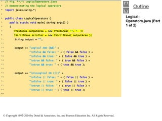Logical-Operators.java (Part 1 of 2) 