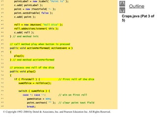 Craps.java (Pat 3 of 5) 