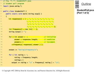 StudentPoll.java (Part 1 of 2) 