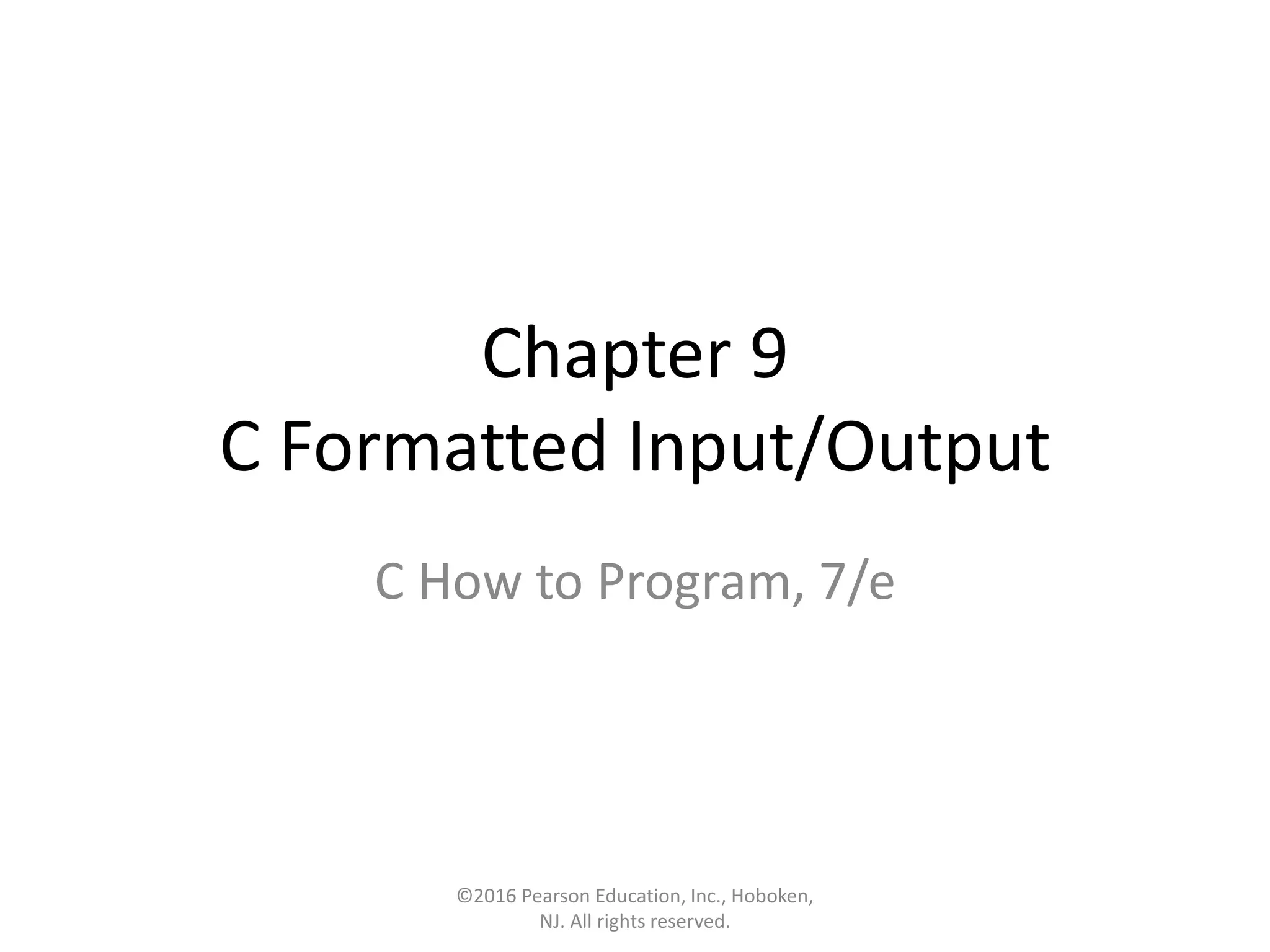 Chapter 9 Powerpoint Slides - Streams | PPT