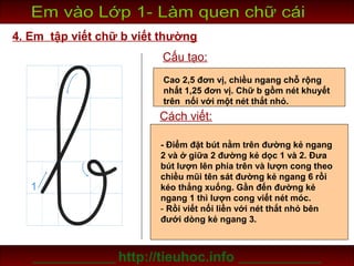 Em vào lớp 1 - Làm quen chữ cái B | PPT