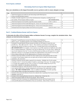 Business Income Worksheet | PDF