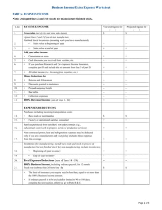 Business Income Worksheet | PDF Business Income Worksheet | PDF