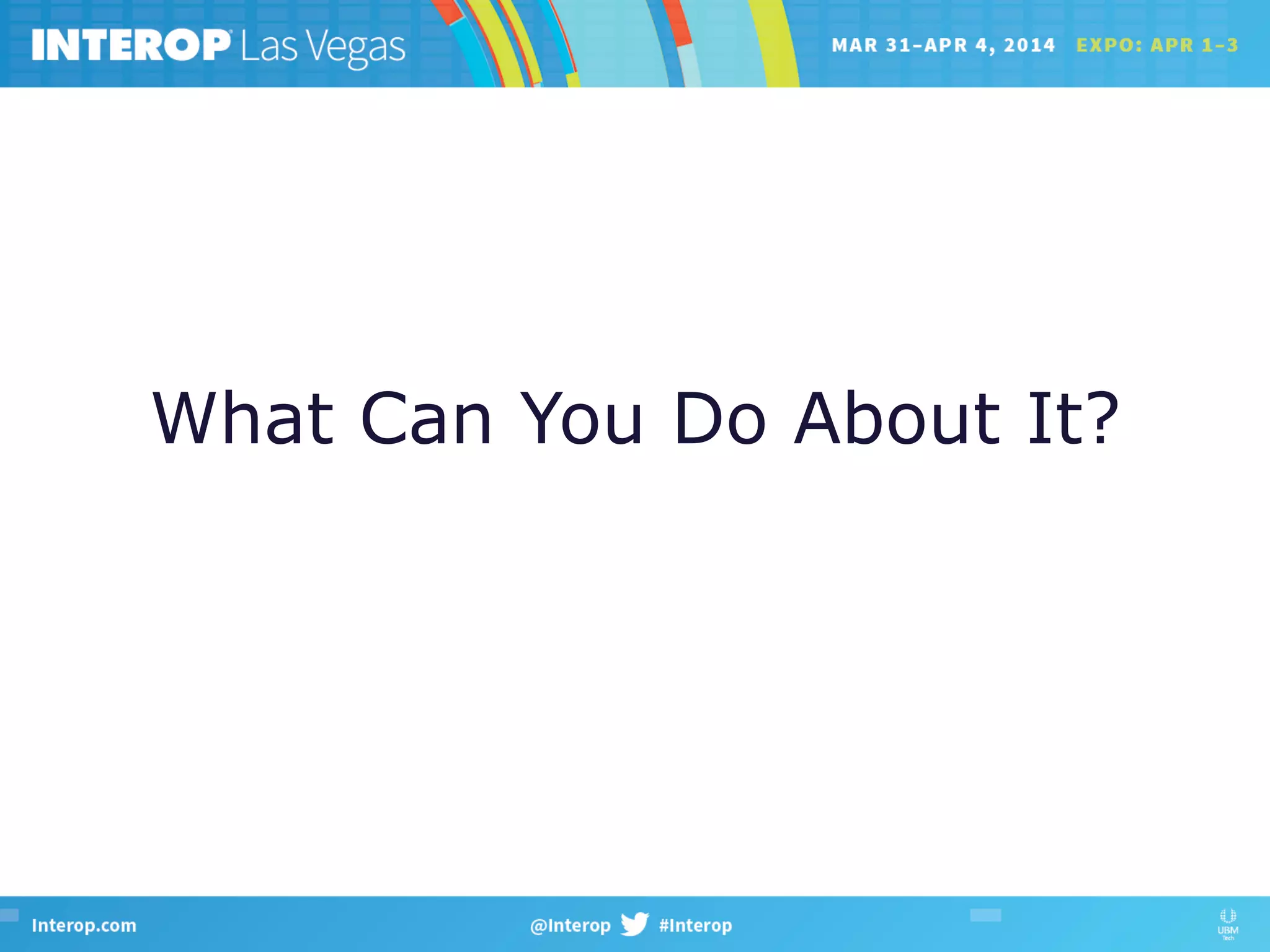 What Can You Do About It?
 