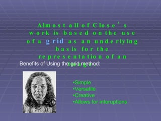 Chuckclose: Photo-realistic Drawing Lesson | PPT