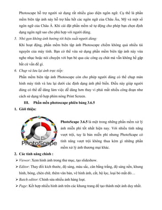 4. Các tính năng nâng cao trong Photoscape