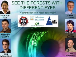 SEE THE FORESTS WITH  DIFFERENT EYES CHUE POH TAN ARMANDO MARINO IAIN WOODHOUSE SHANE CLOUDE JUAN SUAREZ COLIN EDWARDS A contribution from radar polarimetry 