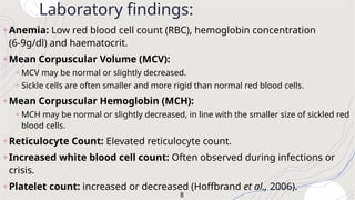 Laboratory investigations of sickle cell anaemia | PPTX