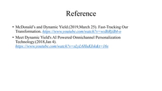 Dynamic Yield Engine Dynamic Yield machine learning engine acquisition by McDonald's ...