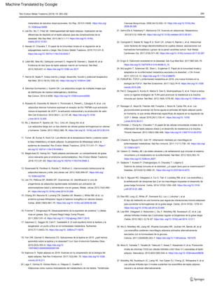 6. Lidell ME, Betz MJ, Dahlqvist Leinhard O, Heglind M, Elander L, Slawik M, et al.
Evidencia de dos tipos de tejido adiposo marrón en humanos. Nat Med.
2013;19(5):631–4. https://doi.org/10.1038/ nm.3017.
21. Sahin-Efe A, Katsikeris F, Mantzoros CS. Avances en adipocinas. Metabolismo.
2012;61(12):1659–65. https://doi.org/10.1016/j.metabol.2012.09.001 .
7. Harms M, Seale P. Grasa marrón y beige: desarrollo, función y potencial terapéutico.
Nat Med. 2013;19(10):1252–63. https://doi.org/10.1038/nm.3361 .
31. Seijkens T, Kusters P, Chatzigeorgiou A, Chavakis T, Lutgens E.
17. Saponaro C, Gaggini M, Carli F, Gastaldelli A. El sutil equilibrio entre la lipólisis y la
lipogénesis: un punto crítico en la homeostasis metabólica. Nutrientes.
2015;7(11):9453–74. https://doi.org/10. 3390/nu7115475.
37. Molofsky AB, Nussbaum JC, Liang HE, Van Dyken SJ, Cheng LE, Mohapatra A, et al.
Las células linfoides tipo 2 innatas sustentan los eosinófilos del tejido adiposo
visceral y se activan alternativamente.
23. Engin A. Disfunción endotelial en la obesidad. Adv Exp Med Biol. 2017;960:345–79.
https://doi.org/10.1007/978-3-319-48382-5_15.
Diabetes. 2014;63(12):3982–91. https://doi.org/10.2337/db14-0272 .
Rev Endocr Metab Trastorno (2018) 19: 283–292
Nat Comun. 2014;5:4099. https://doi.org/10.1038/ncomms5099 .
1097/MED.0000000000000184.
20. Lago F, Gómez R, Gómez-Reino JJ, Diéguez C, Gualillo O.
Ciencias Bioquímicas. 2009;34(10):500–10. https://doi.org/10.1016/j.tibs.
2009.06.008.
26. Pal D, Dasgupta S, Kundu R, Maitra S, Das G, Mukhopadhyay S, et al. Fetuin-a actúa
como un ligando endógeno de TLR4 para promover la resistencia a la insulina
inducida por lípidos. Nat Med. 2012;18(8):1279–85. https://doi.org/10.1038/nm.2851.
Los adipocitos beige son un tipo distinto de células grasas termogénicas en ratones
y humanos. Celúla. 2012;150(2):366–76. https://doi.org/10. 1016/j.cell.2012.05.016.
14. Lee YH, Petkova AP, Mottillo EP, Granneman JG. Identificación in vivo de
progenitores de adipocitos bipotenciales reclutados por activación de
adrenoceptores beta3 y alimentación rica en grasas. Metab. celular 2012;15(4):480–
91. https://doi.org/10.1016/j.cmet.2012.03.009.
34. Lee MW, Odegaard JI, Mukundan L, Qiu Y, Molofsky AB, Nussbaum JC, et al. Las
células linfoides innatas tipo 2 activadas regulan la biogénesis de la grasa beige.
Celúla. 2015;160(1–2):74–87. https://doi. org/10.1016/j.cell.2014.12.011.
28. Chmelar J, Chung KJ, Chavakis T. El papel de las células inmunitarias innatas en la
inflamación del tejido adiposo obeso y el desarrollo de resistencia a la insulina.
Thromb Haemost. 2013;109(3):399–406. https://doi.org/10.1160/TH12-09-0703.
12. Siegel-Axel DI, Haring HU. Tejido adiposo perivascular: un compartimento de grasa
único relevante para el síndrome cardiometabólico. Rev Endocr Metab Trastorno.
2016;17(1):51–60. https://doi.org/10.1007/s11154-016-9346-3 .
5. Alexaki VI, Chavakis T. El papel de la inmunidad innata en la regulación de la
adipogénesis marrón y beige. Rev Endocr Metab Trastorno. 2016;17(1):41–9.
https://doi.org/10.1007/s11154-016-9342-7 .
16. Fromme T, Klingenspor M. Desacoplamiento de la expresión de proteína 1 y dietas
ricas en grasas. Soy J Physiol Regul Integr Comp Physiol.
29. Chawla A, Nguyen KD, Goh YP. Inflamación mediada por macrófagos en
enfermedades metabólicas. Nat Rev Inmunol. 2011;11(11):738– 49. https://doi.org/
10.1038/nri3071.
30. Osborn O, Olefsky JM. Las redes celulares y de señalización que vinculan el sistema
inmunitario y el metabolismo en la enfermedad. Nat Med. 2012;18(3):363–74.
https://doi.org/10.1038/nm.2627.
2011;300(1):R1–8. https://doi.org/10.1152/ajpregu.00411.2010.
Ciencia. 2011;332(6026):243–7. https://doi.org/10.1126/ciencia. 1201475.
36. Moro K, Yamada T, Tanabe M, Takeuchi T, Ikawa T, Kawamoto H, et al. Producción
innata de citocinas T(H)2 por células linfoides c-kit(+)Sca-1(+) asociadas al tejido
adiposo. Naturaleza. 2010;463(7280):540–4. https://doi.org/10.1038/nature08636.
22. Csongradi E, Kaplar M, Nagy B Jr, Koch CA, Juhasz A, Bajnok L, et al. Adipocinas
como factores de riesgo aterotrombóticos en sujetos obesos: asociaciones con
marcadores hemostáticos y grosor de la pared carotídea común. Nutr Metab
Cardiovasc Dis. 2017;27(6):571–80. https://doi.org/10.1016/j.numecd.2017.02.007.
8. Sánchez-Gurmaches J, Guertin DA. Los adipocitos surgen de múltiples linajes que
se distribuyen de manera heterogénea y dinámica.
Diafonía de células inmunes en la obesidad: ¿un papel clave para la coestimulación?
18. Farr OM, Gavrieli A, Mantzoros CS. Aplicaciones de la leptina en 2015: ¿qué hemos
aprendido sobre la leptina y la obesidad? Curr Opin Endocrinol Diabetes Obes.
2015;22(5):353–9. https://doi.org/10.
19. Kajimura S. Tejido adiposo en 2016: Avances en la comprensión de la biología del
tejido adiposo. Nat Rev Endocrinol. 2017;13(2):69– 70. https://doi.org/10.1038/
nrendo.2016.211.
289
24. McLaughlin T, Ackerman SE, Shen L, Engleman E. Papel de la inmunidad innata y
adaptativa en la enfermedad metabólica asociada a la obesidad. J Clin Invest.
2017;127(1):5–13. https://doi.org/10.1172/JCI88876.
9. Rossato M, Granzotto M, Macchi V, Porzionato A, Petrelli L, Calcagno A, et al. Los
adipocitos blancos humanos expresan el receptor de frío TRPM8 cuya activación
induce la expresión de UCP1, la activación mitocondrial y la producción de calor.
Mol Cell Endocrinol. 2014;383(1– 2):137–46. https://doi.org/10.1016/
j.mce.2013.12.005.
32. Qiu Y, Nguyen KD, Odegaard JI, Cui X, Tian X, Locksley RM, et al. Los eosinófilos y
la señalización de citoquinas tipo 2 en los macrófagos orquestan el desarrollo de
grasa beige funcional. Celúla. 2014;157(6):1292–308. https://doi.org/10.1016/
j.cell.2014.03. 066.
metanálisis de estudios observacionales. Sci Rep. 2015;5:18495. https://doi.org/
10.1038/srep18495.
25. Potthoff MJ. FGF21 y enfermedad metabólica en 2016: una nueva frontera en la
biología de FGF21. Nat Rev Endocrinol. 2017;13(2):74–6. https://doi.org/10.1038/
nrendo.2016.206.
10. Wu J, Bostrom P, Sparks LM, Ye L, Choi JH, Giang AH, et al.
13. Rosenwald M, Perdikari A, Rulicke T, Wolfrum C. Interconversión bidireccional de
adipocitos blancos y brite. biol celular nat. 2013;15(6):659–67. https://doi.org/
10.1038/ncb2740.
33. Rao RR, Long JZ, White JP, Svensson KJ, Lou J, Lokurkar I, et al.
El tipo de meteorito es una hormona que regula las interacciones inmuno-adiposas
para aumentar la termogénesis de la grasa beige. Celúla. 2014;157(6): 1279–91.
https://doi.org/10.1016/j.cell.2014.03.065.
Adipocinas como nuevos moduladores del metabolismo de los lípidos. Tendencias
4. Lee MJ, Wu Y, Fried SK. Heterogeneidad del tejido adiposo: implicación de las
diferencias de depósito en el tejido adiposo para las complicaciones de la
obesidad. Mol Asp Med. 2013;34(1):1–11. https://doi.org/10.1016/j.
madre.2012.10.001.
11. Turner JB, Kumar A, Koch CA. Los efectos de la temperatura interior y exterior sobre
la tasa metabólica y el tejido adiposo: la perspectiva de Mississippi sobre la
epidemia de obesidad. Rev Endocr Metab Trastorno. 2016;17(1):61–71. https://
doi.org/10.1007/s11154-016-9358-z.
27. Ramage LE, Akyol M, Fletcher AM, Forsythe J, Nixon M, Carter RN, et al. Los
glucocorticoides aumentan de forma aguda la actividad del tejido adiposo pardo
en humanos, lo que revela diferencias específicas de especie en la regulación de
UCP 1. Metab. celular 2016;24(1):130–41. https://doi.org/10. 1016/
j.cmet.2016.06.011.
15. Chiang SH, Bazuine M, Lumeng CN, Geletka LM, Mowers J, White NM, et al. La
proteína quinasa IKKepsilon regula el balance energético en ratones obesos.
Celúla. 2009;138(5):961–75. https://doi.org/10.1016/j.cell.2009.06.046 .
35. Wu D, Molofsky AB, Liang HE, Ricardo-Gonzalez RR, Jouihan HA, Bando JK, et al.
Los eosinófilos sostienen macrófagos adiposos activados alternativamente
asociados con la homeostasis de la glucosa.
Machine Translated by Google
 