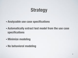Automatic Generation of System Test Cases from Use Case Specifications ...