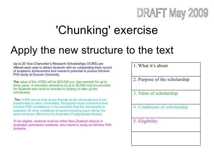Chunking Text