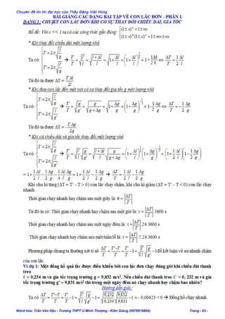 Chuyên đề ôn thi đại học của Thầy Đặng Việt Hùng
Word hóa: Trần Văn Hậu - Trường THPT U Minh Thượng - Kiên Giang (0978919804) Trang - 63 -
 
