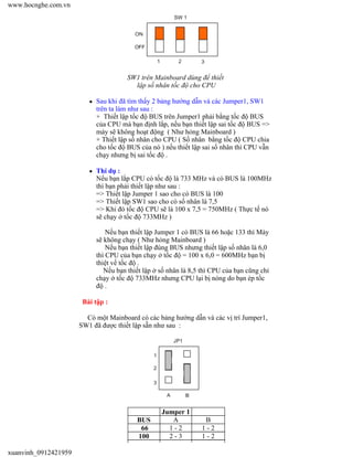 Chuong 3 mainboard | PDF