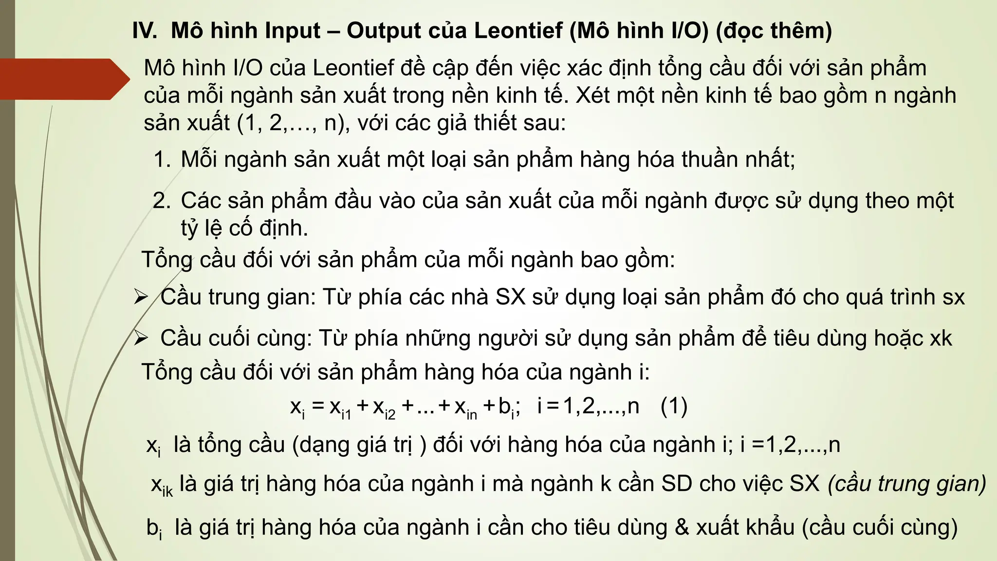 Hệ phương trình tuyến tính và các ứng dụng trong kinh tế | PDF