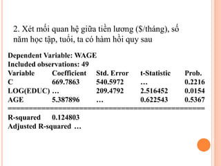 Các mô hình hồi qui 1