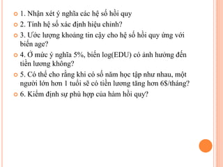 Các mô hình hồi qui 2