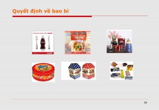 39
Quyết định về bao bì
 