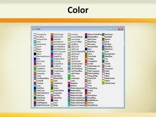 Color
 