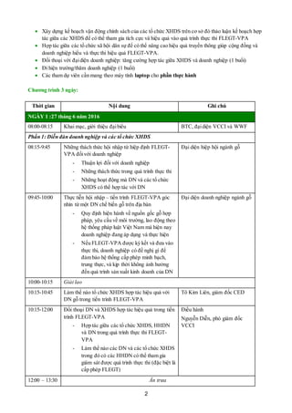 2
 Xây dựng kế hoạch vận động chính sách của các tổ chức XHDS trên cơ sở đó thảo luận kế hoạch hợp
tác giữa các XHDS để c...