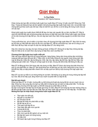 Max Ot Training.pdf Train program MAX OT | PDF