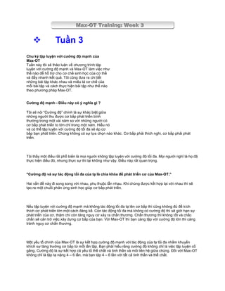 Max Ot Training.pdf Train program MAX OT | PDF