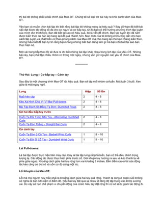 Max Ot Training.pdf Train program MAX OT | PDF