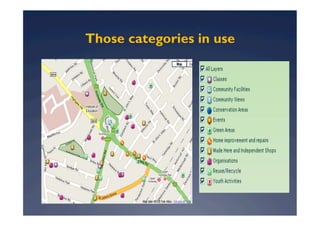 Those categories in use
 