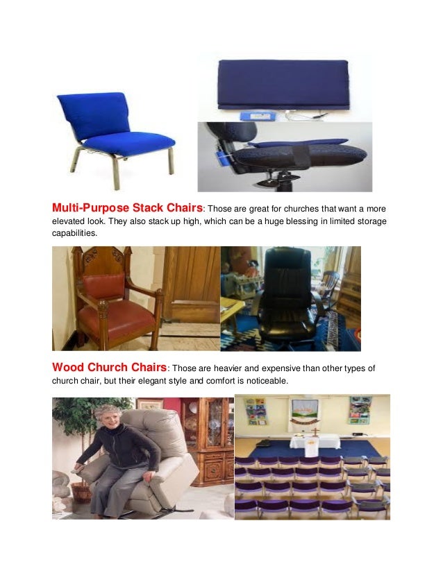 Church chairs varieties and essential factors