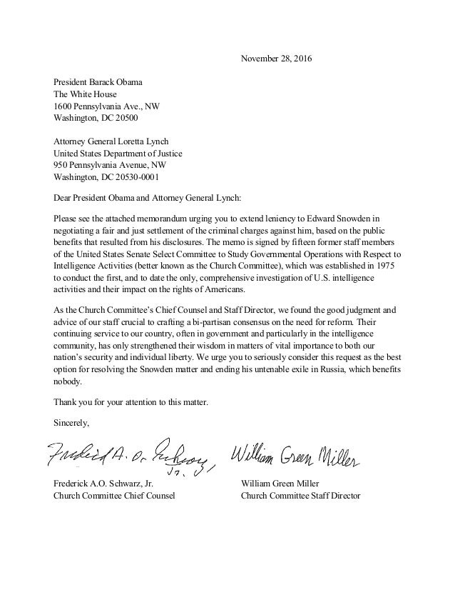 attorney general cover letters