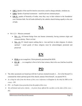 Church Documents - Rayan Lobo,SJ | PDF