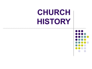 CHURCH HISTORY 