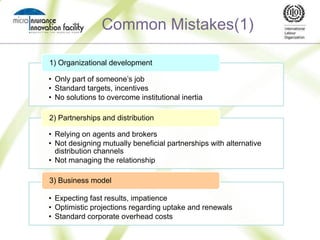 Product innovation: CompositeCooperative Insurance Company, KenyaBimaya Jamii: “Basket” product with the National Health Insurance Fund (NHIF)