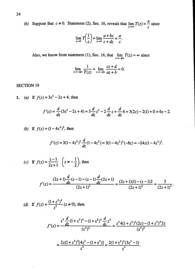 Solucionario Del Chrurchill Variable Compleja