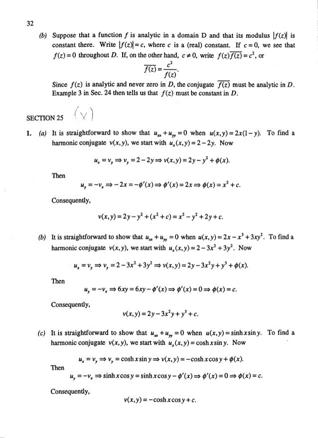 Solucionario Del Chrurchill Variable Compleja