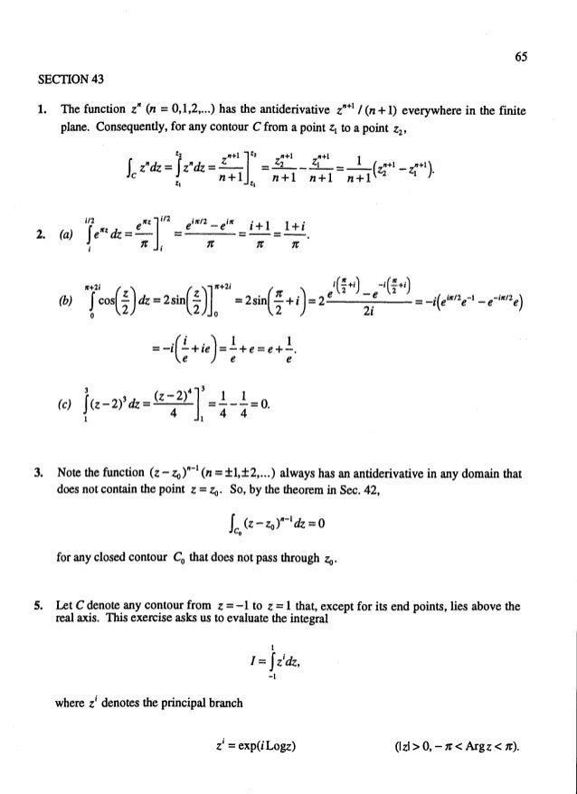 Solucionario Del Chrurchill Variable Compleja