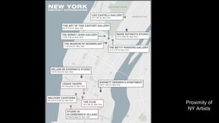 Proximity of
NY Artists
 