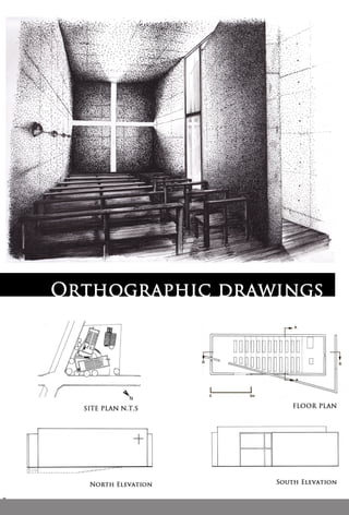 72 A sketch of TadaoAndòs Church of Light in Sunday School Osaka   Download Scientific Diagram