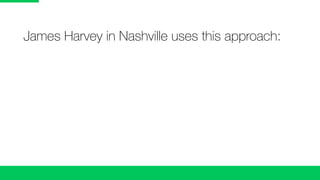 James Harvey in Nashville uses this approach:
 