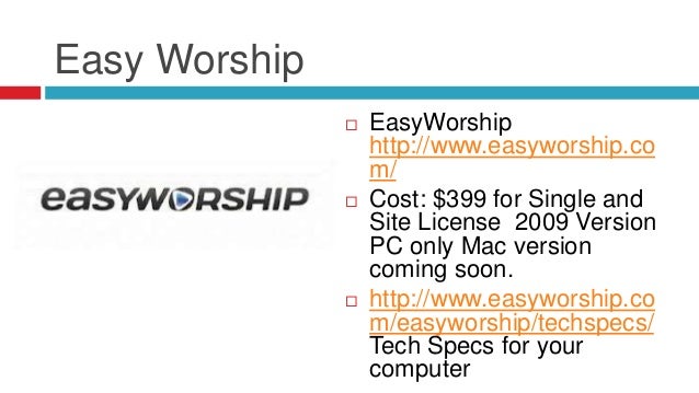 Church Presentation Software For Mac