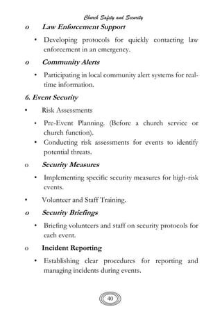 CHURCH SAFETY AND SECURITY E-COPY Amb Steve Mbugua | PDF