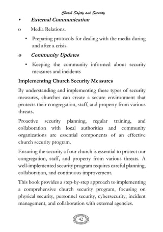 CHURCH SAFETY AND SECURITY E-COPY Amb Steve Mbugua | PDF