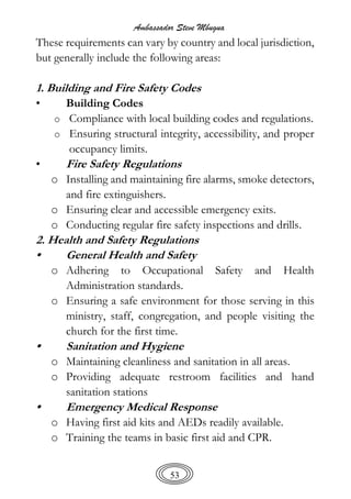 Safety First Steve Real Reedeem Code CHURCH SAFETY AND SECURITY E-COPY Amb Steve Mbugua | PDF
